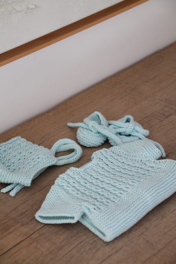 Conjunto de punto - Ochos mint suave - Imagen 2